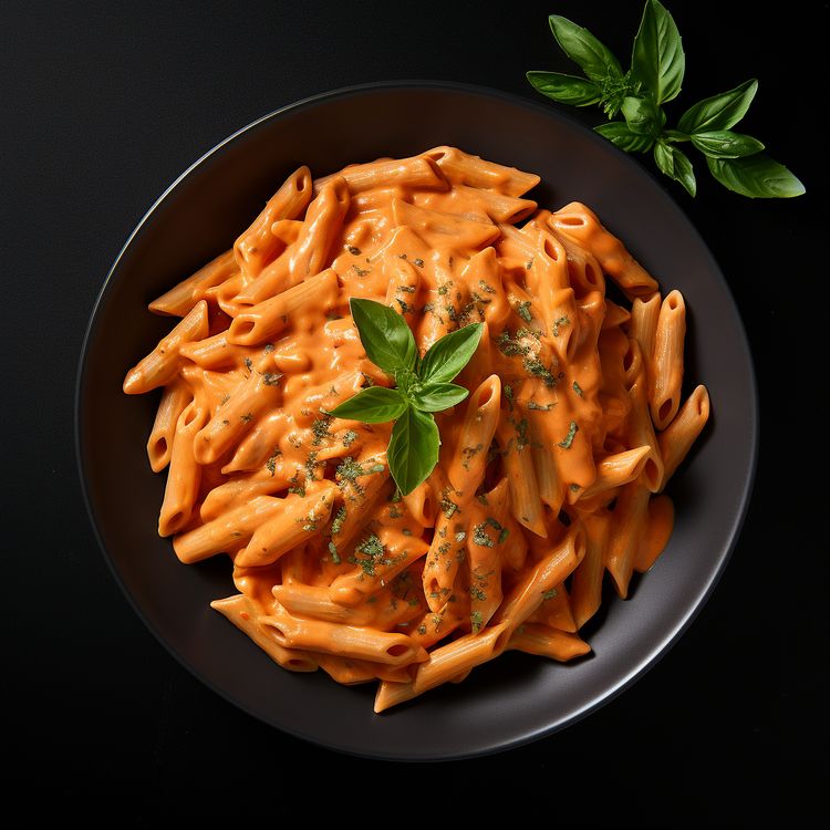 Creamy penne pasta